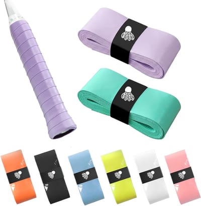 Kleurige Grip Bands voor Tennis, Badminton en Squash Rackets - 8 Stuks, Zelfklevende en Antislip Grip Tape voor Verbeterde Controle en Comfort