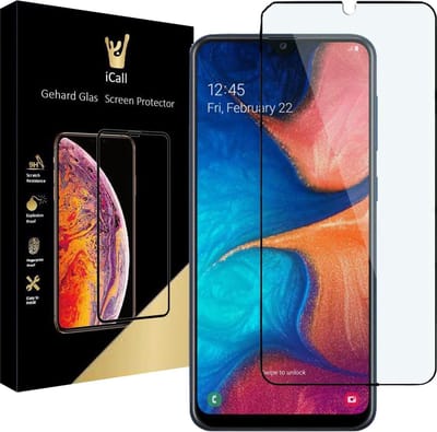 Screenprotector geschikt voor Samsung A20e - FullGuard Glas Screen Protector