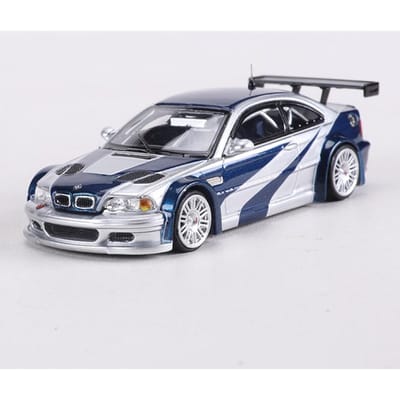 Mj Modèle 1:Modèle Réduit Voiture Alliage 64 M3 E46 Gtr Peut Ouvrir Le Capot gray