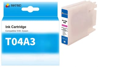 INKFIND T04A Magenta Inktcartridge compatibel met Epson T04A (T04AXXLM) Extra Hoge Capaciteit - 1-pack Magenta*1