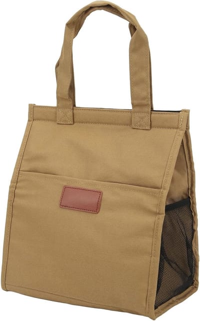 Thermische Koeltas voor Lunch, Waterdichte Koeltas voor Kantoor en Picknick, Khaki