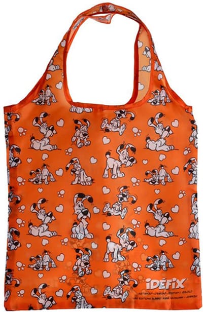 Opvouwbare Tas - Asterix Idefix (Dogmatix) - Oranje - 55x37x0,1cm(Tas)/7x8x2cm(Zak)