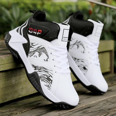 Professionele Mannen Basketbalschoenen Outdoor Sneakers Mannen Slijtvast Sportschool Demping Schoenen Ademend tennis Sportschoenen Mannelijk 38 black