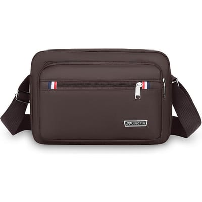 Heren Schoudertas Outdoor Mode Messenger Bag Vrije Tijd Zakelijk Portemonnee Meerlaagse Opbergtas gray