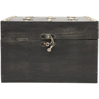 Retro Houten Opbergdoos Metalen Scharnier Decoratieve Schatkist Opberger voor Thuis Kantoor