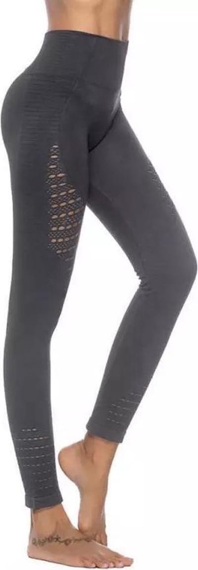 New Age Devi - Yoga legging - Highwaist - Sport legging Stretch - Squat proof - Zwart - Large