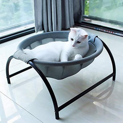 BOTC Kattenmand - Hangmat voor honden/huisdieren - Vrijstaand - Wasbaar, Stabiel en ademend, voor binnen en buiten - 43x43x24 cm