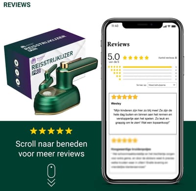 Reisstrijkijzer pro Mini Stoomstrijkijzer Dual Voltage.
