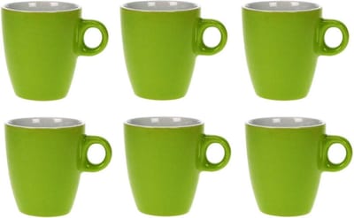 Cosy & Trendy Vicky Beker - 19 cl - Ø 7 cm x 8.5 cm - Groen - Set-6