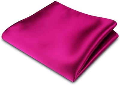 Elegante Satin Zakdoek - Fuchsia - Unisex