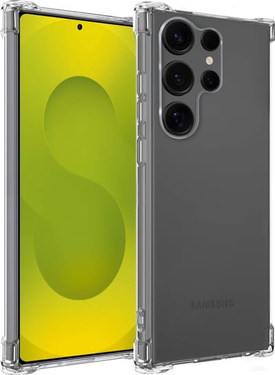 Hoesje - Geschikt voor Samsung Galaxy S25 Ultra - Sterk & Shockproof - Siliconen Case - Back Cover - Telefoon Hoes Shock Proof - Telefoonhoesjes - Transparant