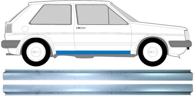 Reparatie dorpel voor Volkswagen Golf 2 1982-1992 / Links = Rechts / Set