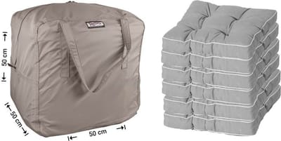 Raffles Covers Tuinkussenhoes / Kussentas - 50 x 50 H: 50 cm - RSB505050 - Waterafstotend - Ademend - UV-bestendig - Opberghoes tuinkussens