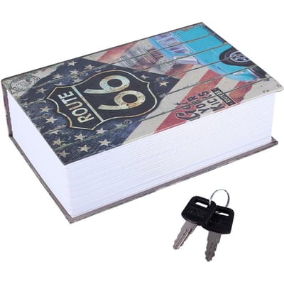 Woordenboek Boek Geheime Veilige Beveiligingsdoos Geld Geld Sieraden Slotdoos American Dream
