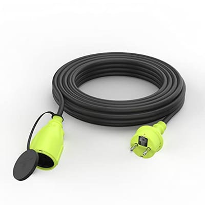 5m Schuko-verlengkabel IP44 voor buitengebruik – H05RR-F3G 1,5mm² met geaarde contactdoos en spatwaterbescherming