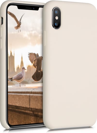 kwmobile telefoonhoesje geschikt voor Apple iPhone XS - Hoesje met siliconen coating - Smartphone case in zoet glazuur