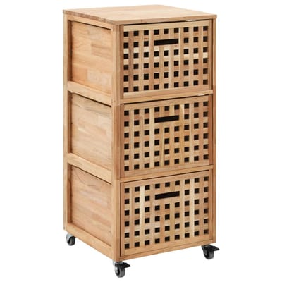 vidaXL - Badkamerkastje - 41x41x91 - cm - massief - walnotenhout