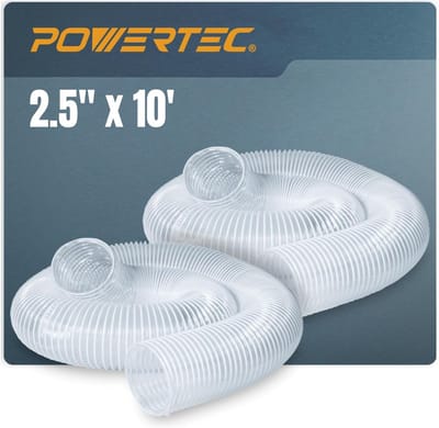 Flexibele Stofafzuigslang 2.5 inch x 10 Voet - Zware Kwaliteit PVC voor Werkplaats