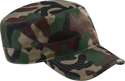 Beechfield Camouflage Legermuts / Hoofddeksel (2 stuks) (Jungle)