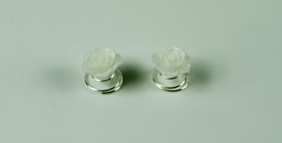 Curlies roos mini wit