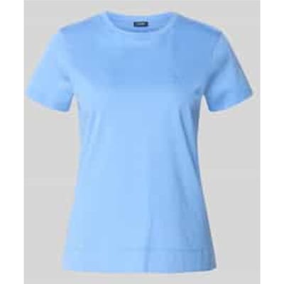 t-shirt met ronde hals en motiefstitching