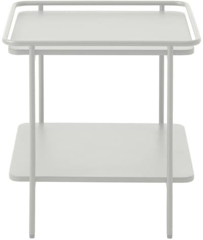 Giga Living Nachtkastje Yuba - Wit Metaal - 45x45x44,3cm
