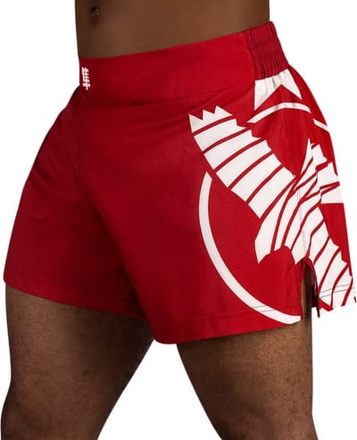 Hayabusa Icon Kickboxing Shorts - Rood / Wit S