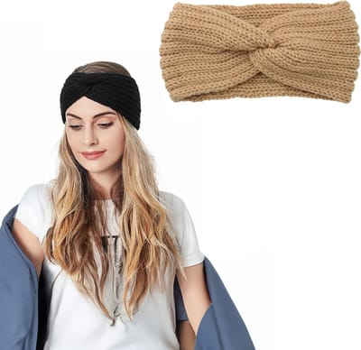 Consumerce® Winter Haarband Bruin – Hoofdband Dames – Hoofd Band Meisje – Hoofdbanden – Diadeem – Haarbanden – Sport – Make Up - Bandana