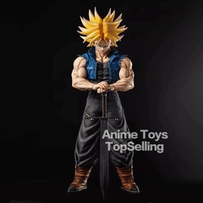 25cm/9.84in Anime Dragon Ball Z Figuur Trunks Actiefiguren PVC Standbeeld Collectie Model Speelgoed voor Kinderen Cadeaus black