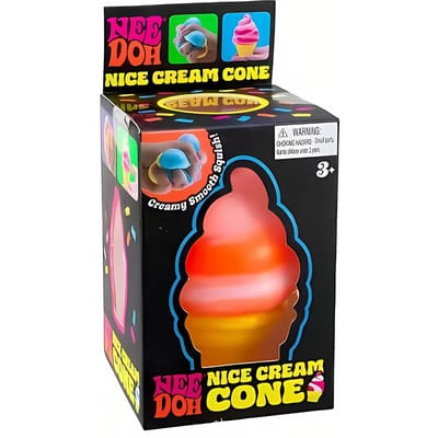 Nee-doh Nice Cream Hoorntje Kleurrijk IJsje Vormige Sensorische Stressverlichter Fidget Tool voor Angst & Focus voor Volwassenen & Kinderen