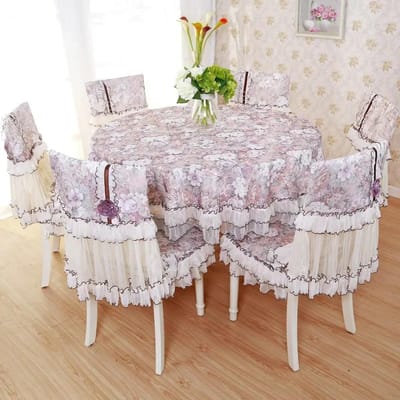 Watergewassen Tafelkleden Eenvoudig Rechthoekig Koffie Thee Tafelkleed Landelijk Kant Eettafels Doek Stoelhoes 1 stuks Huisdecoratie 100x100cm