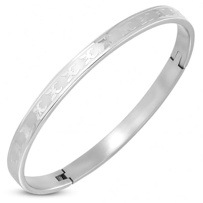 Amanto Armband Delphin - 316L Staal PVD- Bangle - 6mm - 65x53mm