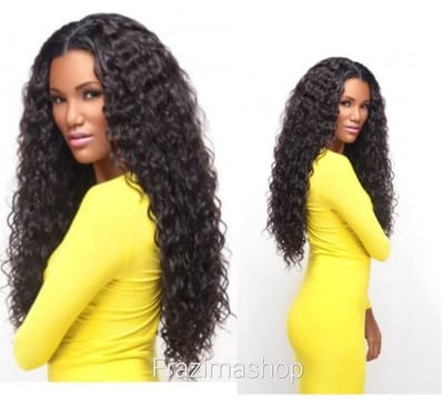 Vietnamese Virgin dames pruik# 28 inch 65,6 cm# Premium 28 inch Vietnamese Virgin Hair-100% Human Hair_ Vietnamese water Deep Curly Pre Geplukt pruiken - 13x6 lace front wig