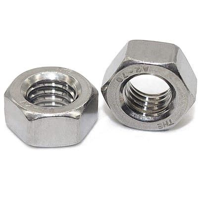 Dailygoods- Zeskantmoeren 100 stuks - Roestvrij Staal A2 - Schroefdraad 4 mm - Schroefdraadstijging 0,7 mm - Voor binnen/buiten gebruik - Hoogwaardige kwaliteit - Moeren