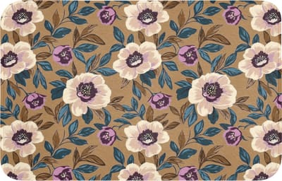 Badmat 80x50 cm - Antislip - Floraal - Stilleven - Kleurrijk - Badmatten voor badkamer - Badkamermat - Douchemat - Badkamer mat