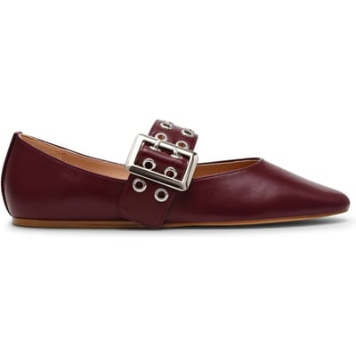 Steve Madden Atlantica Flat Shoes Cherry Lacq Leather Taglia: 36 | Ballerine Outlet | Donna