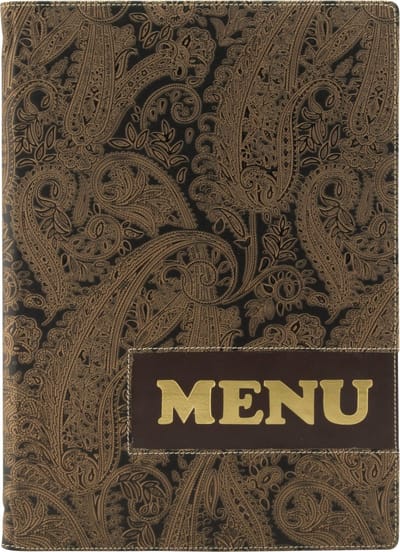 Securit® A4-menukaarthouder met paisley-motief