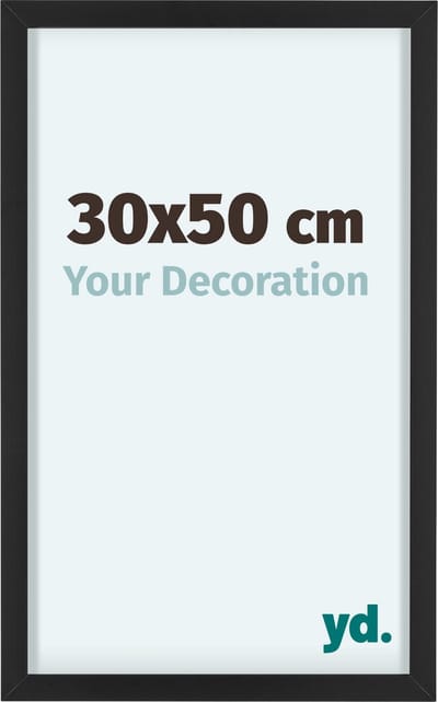 Your Decoration - Fotolijst 30x50 cm - Aluminium - Zwart - Virginia
