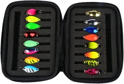 Vis Spoons Set - Kunstaas Spinners - Vissen Vangen - Roestvrij Staal - 16 Stuks - Diverse Kleuren