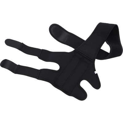 Genouillère pour chien réglable haute élasticité multifonctionnelle noire support unique pour patte de chien M M black