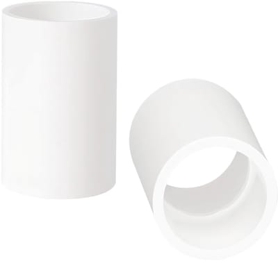 Dailygoods- Verbinder - 2 Stuks - PVC Verbinding - Schroefverbinding - 25mm x 41mm - Hoogwaardige Kwaliteit - Sterk en Stabiel - Pijpenverbinder