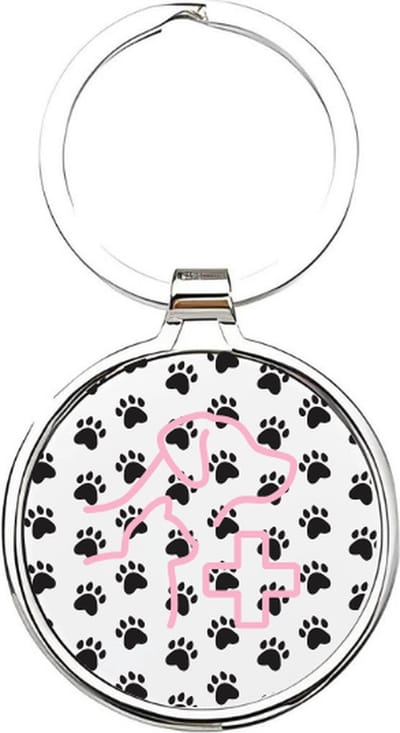 Akyol - De beste dierenarts Sleutelhanger - arts - Dierenartsen - Dieren - dierenverzorger - veearts - veterinair - vet - dier - beroep - sleutelhanger voor een dierenarts - dierendag - dierenliefhebbers - huisdierenverzorger - 4 x 7,5 CM