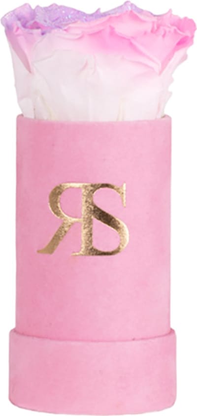 Flowerbox Longlife Ivy You are delicious Roze Glitters - Rosuz – Luxe Valentijnsdag Cadeautje voor Haar - Longlife Rozen in Valentijnsdoos - Perfect Valentijnsdag! Love You Geschenk voor Vrouwen