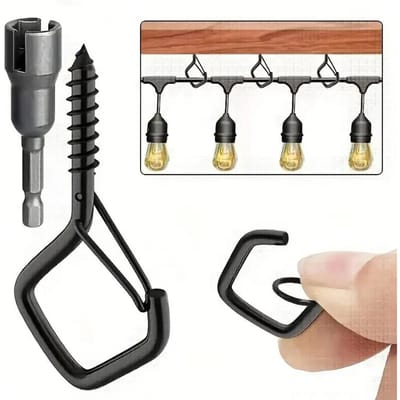 Lot de 10 mousquetons de sécurité carrés: Suspension robuste antichute avec boucles pour bonsaï