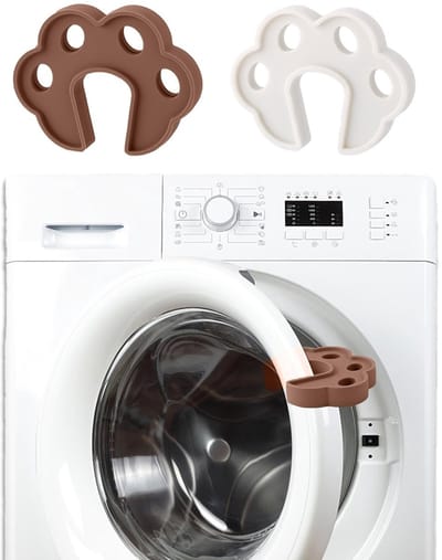 MTTproducts- Deuropener - 2x Siliconen Deurstopper - Voorlader Wasmachine - Droger/Vaatwasser - Goede Ventilatie - 10x7,8 cm