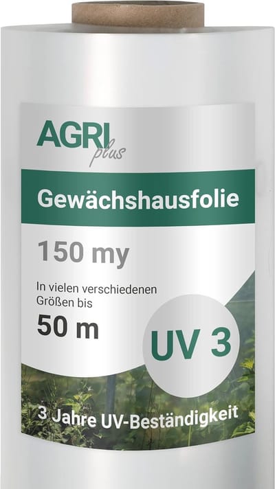 Kas folie rol - Tuinfolie UV-bestendig - Bescherming planten - 3 jaar UV-garantie - 4x50 mtr - Transparant