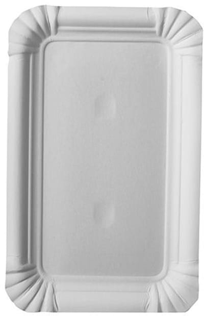 Borden, karton "pure" hoekig 10 cm x 16 cm wit (400 stuks)