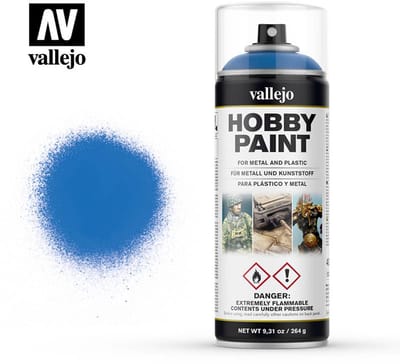 Vallejo Hobbyverf - 28030 Magic Blue Primer - Spray - Verf spuitbus - 400 ml