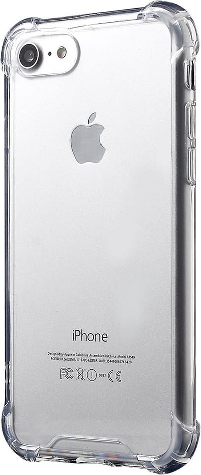 Peachy Doorzichtig TPU Clear Protection hoesje geschikt voor iPhone 7 8 SE 2020 SE 2022 case cover