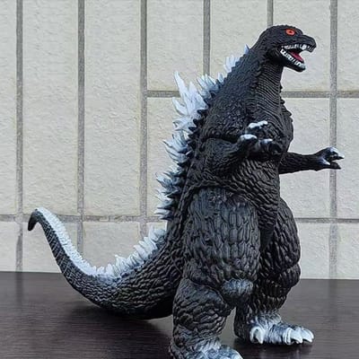 2-kleurige Godzilla Actiefiguur King Of The Monsters Eerste Generatie Anime Verzamelmodel 18cm Zacht Rubber Dinosaurus Kinder Speelgoed Cadeau gray